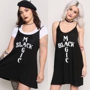 Gypsy warrior cute black magic flowy little black dress